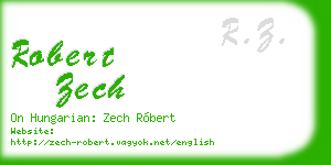 robert zech business card